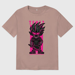 Мужская футболка оверсайз Пёс теннисист