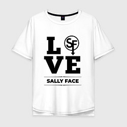 Футболка оверсайз мужская Sally Face love classic, цвет: белый
