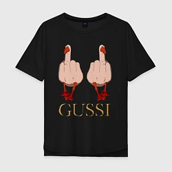 Мужская футболка оверсайз Два весёлых гуся - GUSSI - Fashion 2055