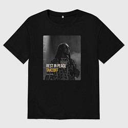 Футболка оверсайз мужская Takeoff R I P, цвет: черный