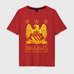 Мужская футболка оверсайз Manchester City gold