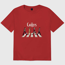 Футболка оверсайз мужская The Carreys, цвет: красный