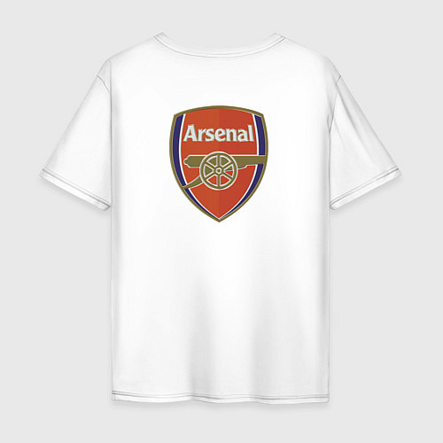 Мужская футболка оверсайз Arsenal - London - striker / Белый – фото 2