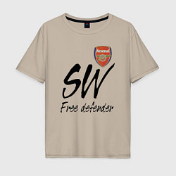 Мужская футболка оверсайз Arsenal - sweeper - England - London