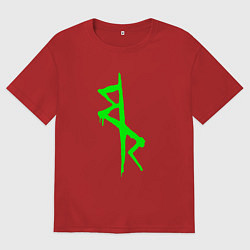 Мужская футболка оверсайз Logotype - Cyberpunk: Edgerunners