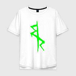 Мужская футболка оверсайз Logotype - Cyberpunk: Edgerunners