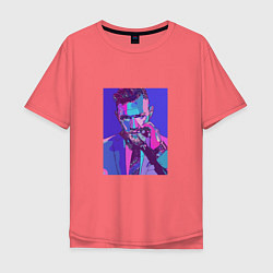 Мужская футболка оверсайз Purple Conor