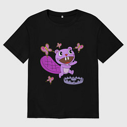 Мужская футболка оверсайз Toothy trap