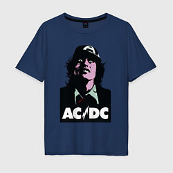 Мужская футболка оверсайз Angus young - ACDC