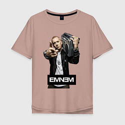 Мужская футболка оверсайз Eminem boombox