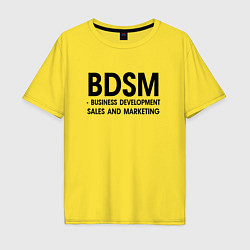 Мужская футболка оверсайз Business Development Sales & Marketing