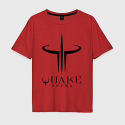 Футболка оверсайз мужская Quake III arena, цвет: красный