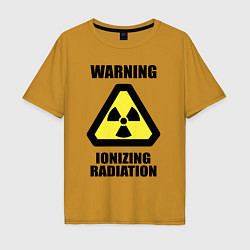 Мужская футболка оверсайз Ионизирующее радиоактивное излучение