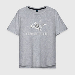 Мужская футболка оверсайз Drones pilot