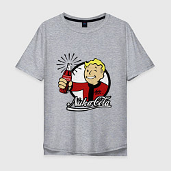 Футболка оверсайз мужская Vault boy - nuka cola, цвет: меланж