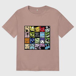 Мужская футболка оверсайз All happy three friends