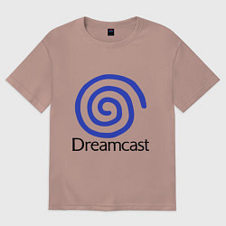 Футболка оверсайз мужская Sega dreamcast, цвет: пыльно-розовый