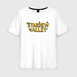 Мужская футболка оверсайз Stardew Valley logo