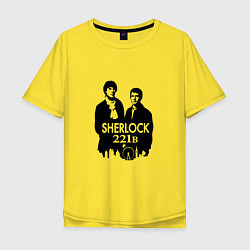 Мужская футболка оверсайз Sherlock 221B