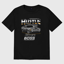 Футболка оверсайз мужская Chevrolet Camaro boss, цвет: черный