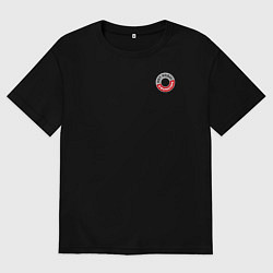 Футболка оверсайз мужская Нет воды в фарватере! Частушки-апокалипсушки, цвет: черный