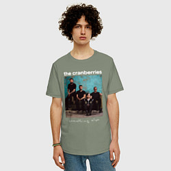 Футболка оверсайз мужская The Cranberries rock, цвет: авокадо — фото 2