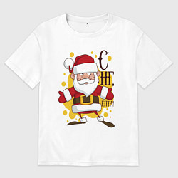 Мужская футболка оверсайз С новым годом ёпта