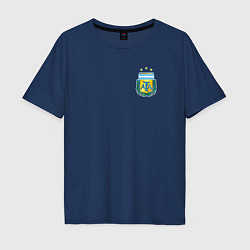 Мужская футболка оверсайз Герб федерации футбола Аргентины