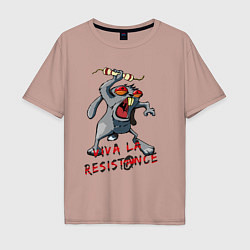 Мужская футболка оверсайз La resistance