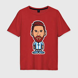 Мужская футболка оверсайз Little Messi