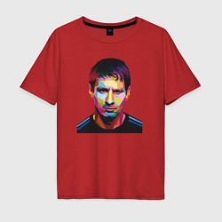 Мужская футболка оверсайз Face Messi