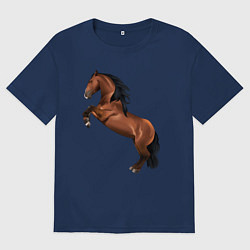 Футболка оверсайз мужская Лузитано, цвет: тёмно-синий