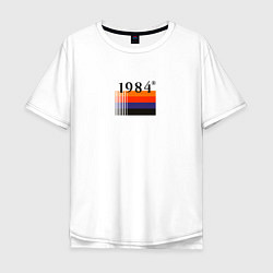 Мужская футболка оверсайз Винтажная мода 1984 года
