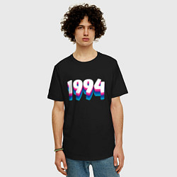 Футболка оверсайз мужская Made in 1994 vintage art, цвет: черный — фото 2