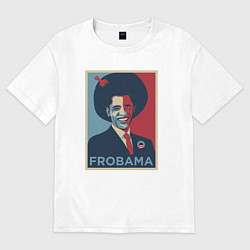 Футболка оверсайз мужская Frobama, цвет: белый