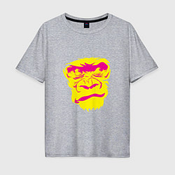 Мужская футболка оверсайз Gorilla face