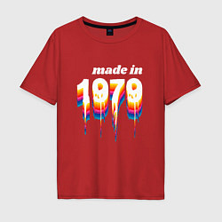 Мужская футболка оверсайз Made in 1979 liquid art