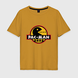 Футболка оверсайз мужская Pac-man game, цвет: горчичный