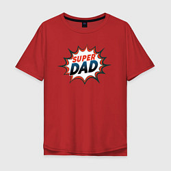 Мужская футболка оверсайз Super dad