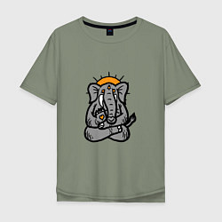 Мужская футболка оверсайз Elephant relax