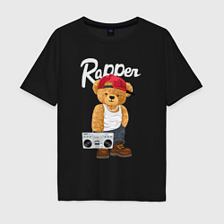 Мужская футболка оверсайз Rapper bear