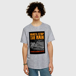 Футболка оверсайз мужская CCR - Wholl Stop The Rain, цвет: меланж — фото 2