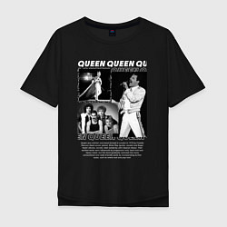 Мужская футболка оверсайз Queen рок группа
