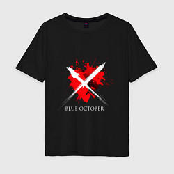 Мужская футболка оверсайз Blue October band
