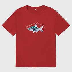 Мужская футболка оверсайз Отдых на рыбалке