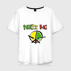 Футболка оверсайз мужская Noize MC rap, цвет: белый