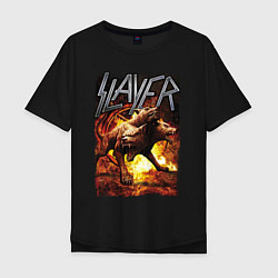 Мужская футболка оверсайз Slayer rock