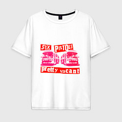 Футболка оверсайз мужская Sex pistols nowhere boredom, цвет: белый