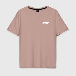 Мужская футболка оверсайз Ateez white logo