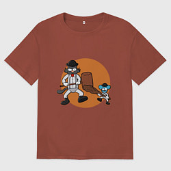 Мужская футболка оверсайз Шоу Щекотки и Царапки